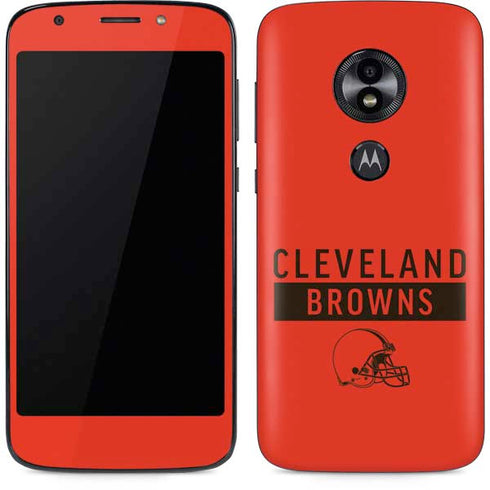 NFL Cleveland Browns Orange Performance Series Moto E5 Play Skin